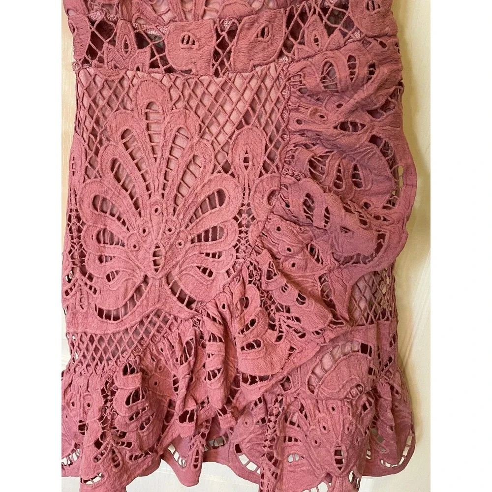 NWT Showpo. Kiss Me Quick One Shoulder Dress Size 6 Dusty Rose - Picture 9 of 14
